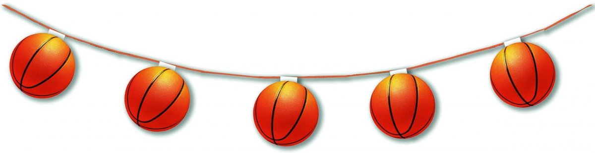 CHRISTIANFABRICATIONS - Papieren basketbalslinger - Decoratie > Slingers en hangdecoraties